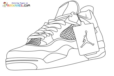 Jordan 4 Coloring Pages Printable for Free Download.